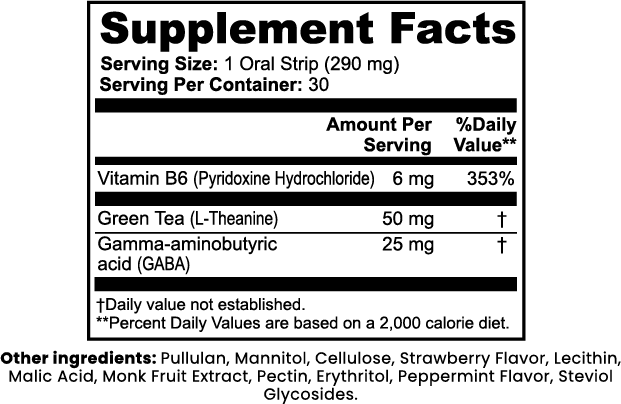 Calm Seer NeuroStrips Cognitive Relax Strips