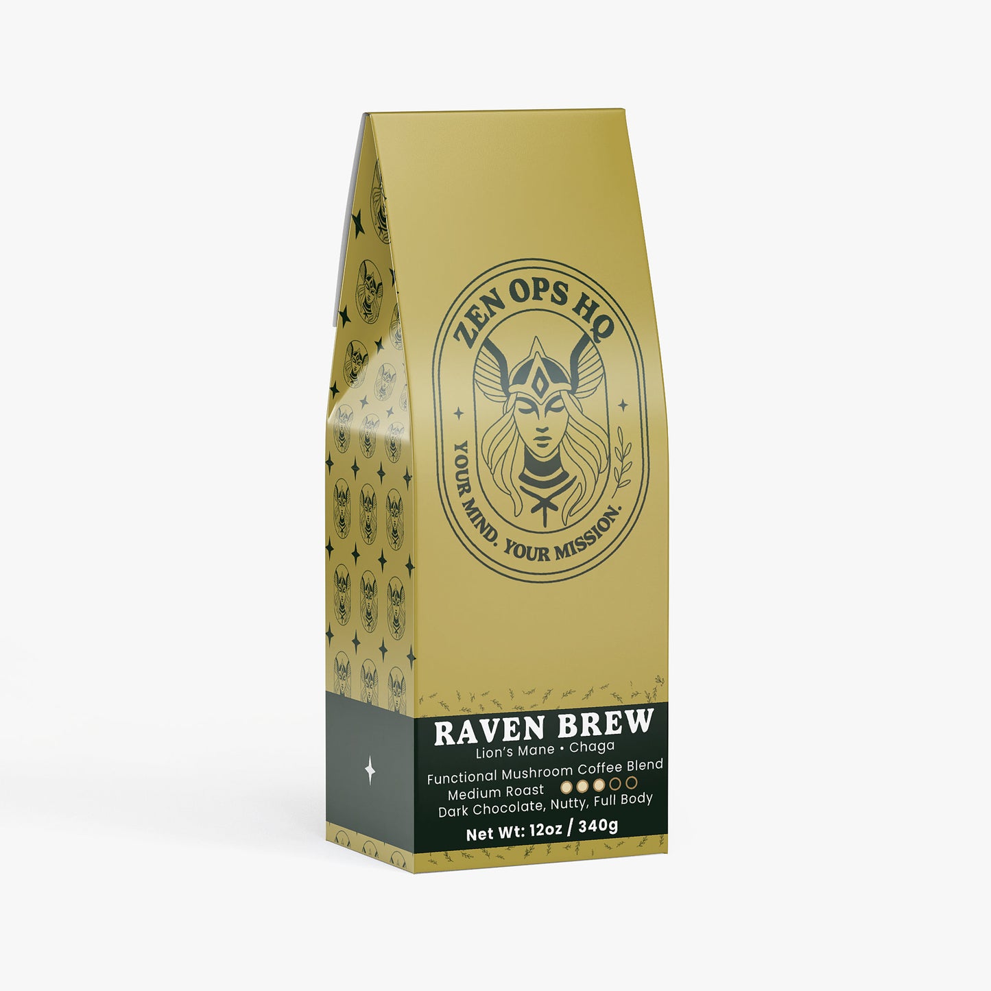 Raven Brew Functional Mushroom Coffee Blend (Medium Roast)