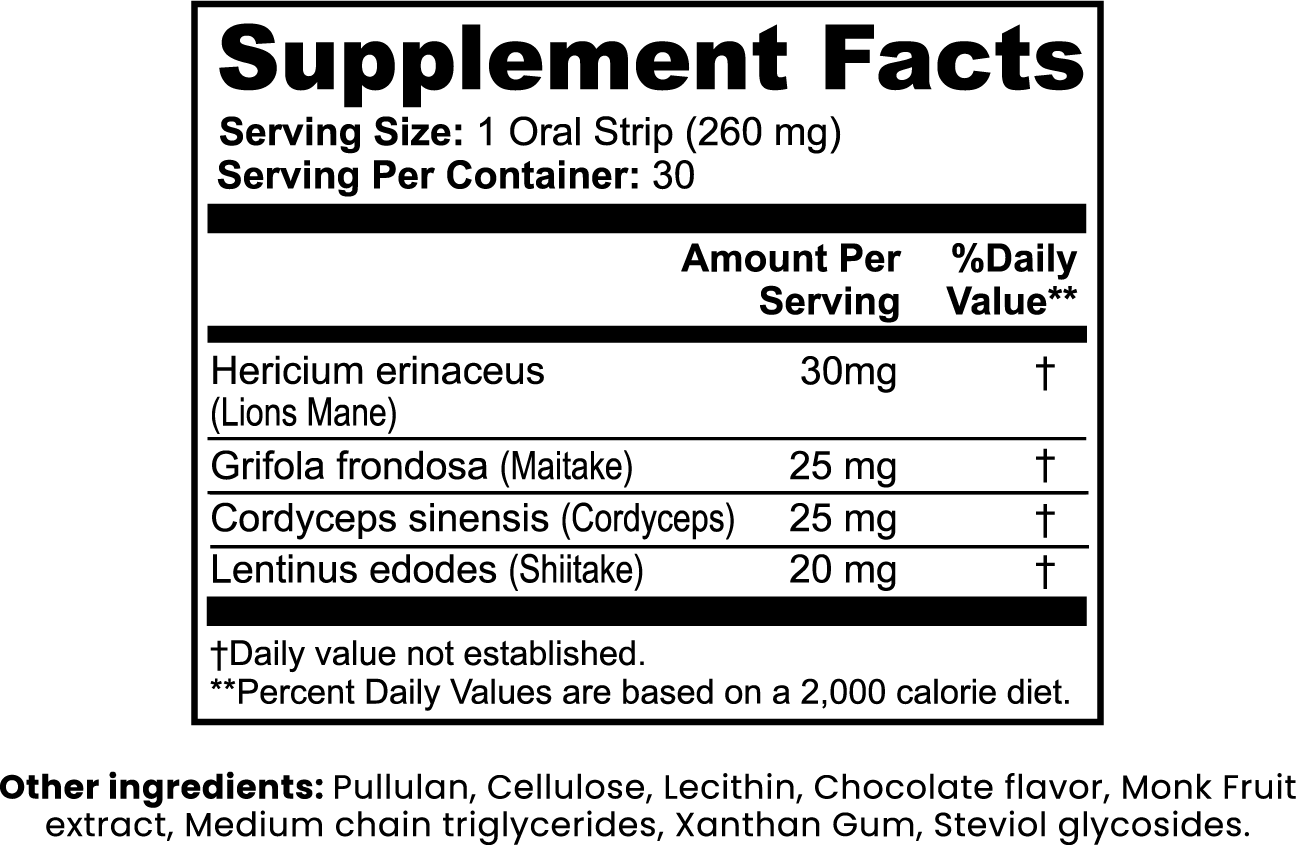 Mimir NeuroBoost Mushroom Focus Strips