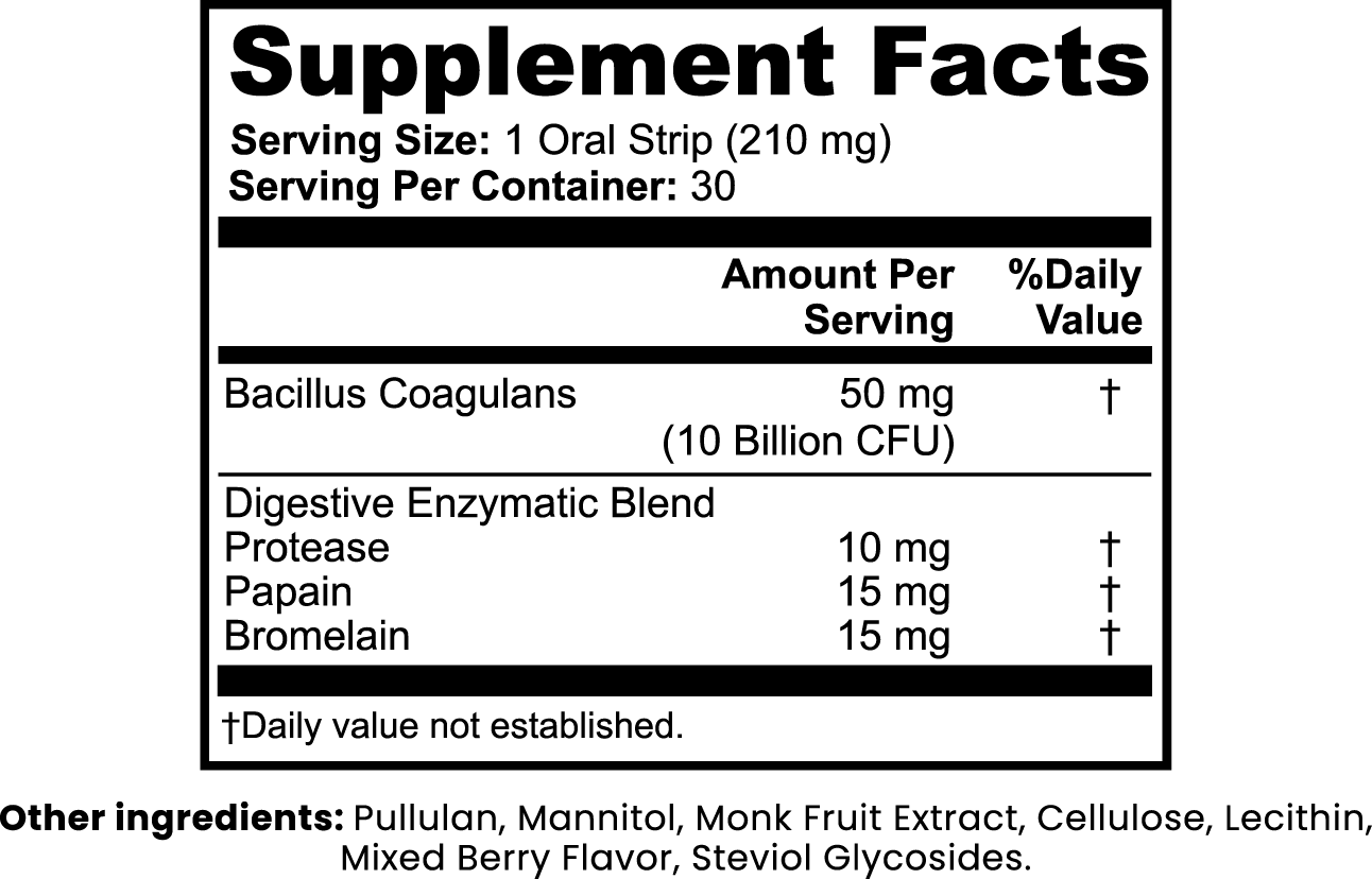 BiomeShield Digestive + Gut Health Strips